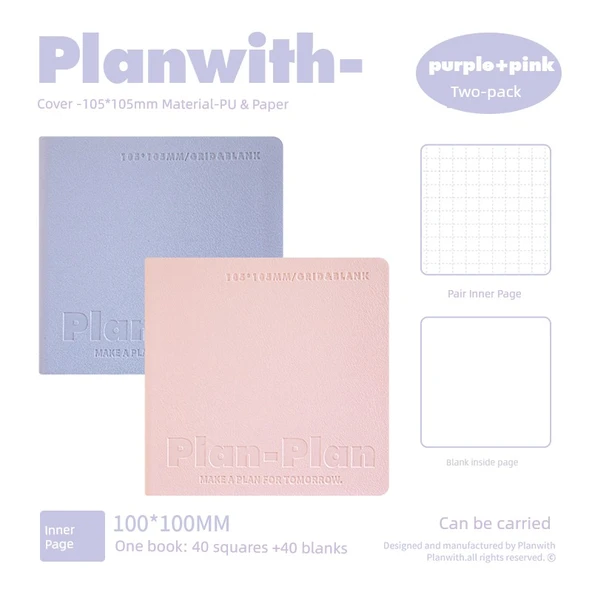 Taşınabilir Defter - İki Paket Tavsiyesi! Mor + Pembe