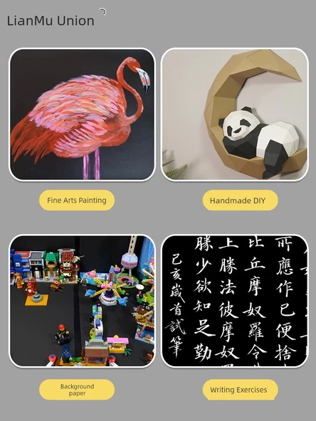 Siyah Karton Levha - 150g - 8 Açık - 50 Adet (Hafif Kalın) - Resim 5