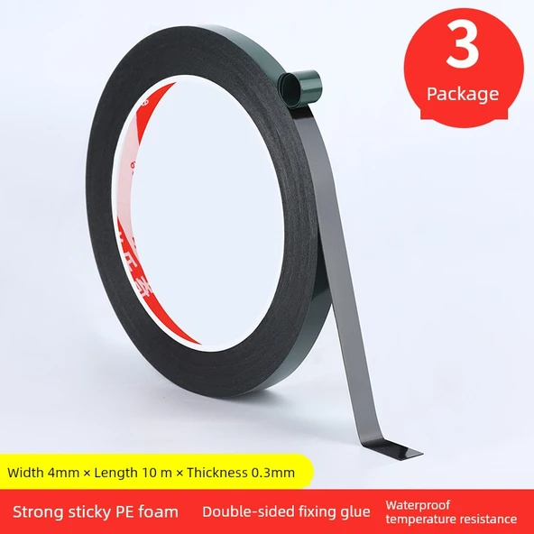 Çerçevesiz LCD Ekran İki Taraflı Bant - 0.3mm Kalınlık 4mm Genişlik x 10m Uzunluk (3 Rulo)