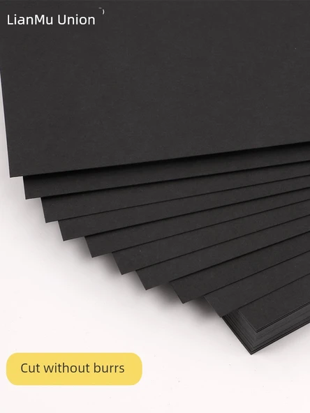 Siyah Karton Levha - 150g - 8 Açık - 50 Adet (Hafif Kalın) - Resim 6