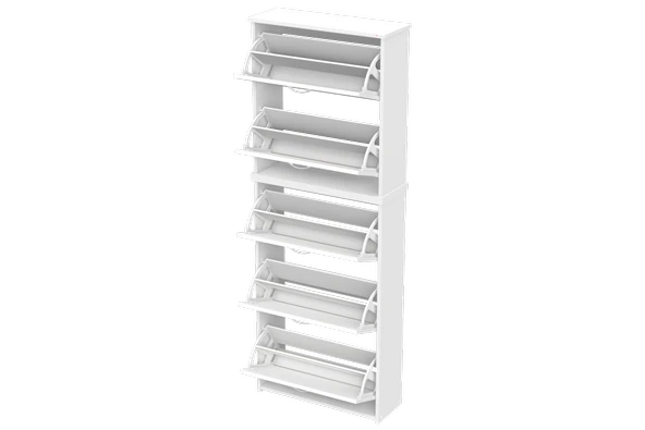 Modilayn VERVE Antre 72 x194x 26 cm’ lik 5 Düşer Kapak 10 Göz Bölmeli Ayakkabılık - 6