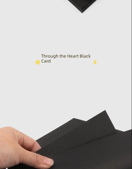 Siyah Karton Levha - 150g - 8 Açık - 50 Adet (Hafif Kalın) - Resim 8