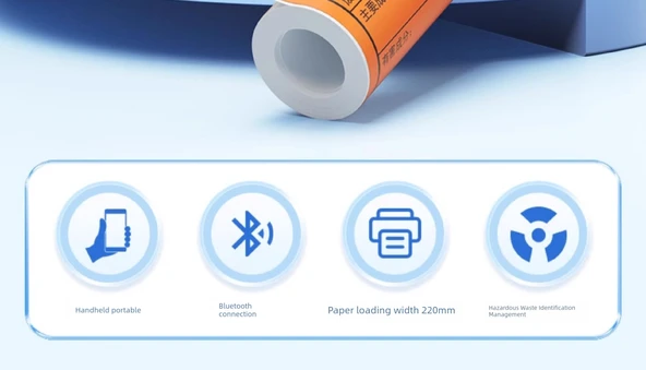 Tehlikeli Atık Etiketi - 10x10cm - 100 Etiket - İkonsuz - Resim 4