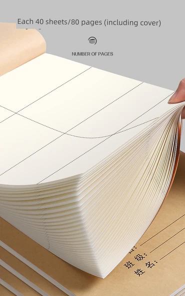 Kalem Defteri - 6 Bölmeli - Kalınlaştırılmış - 2 Paket (200 sayfa toplam) - Resim 9