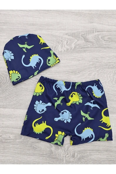 Erkek Çocuk Boneli ve Şortlu Mayo Takımı 12256 - 7