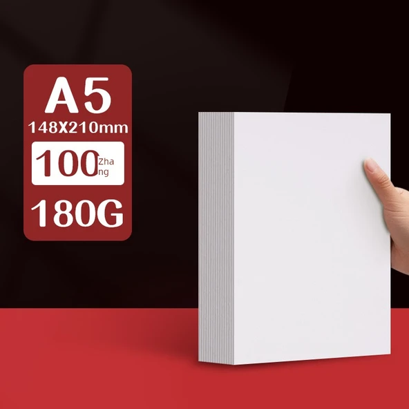 Beyaz Karton Kağıt [A5] 180g/100 yaprak