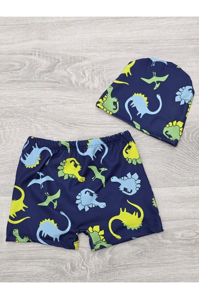 Erkek Çocuk Boneli ve Şortlu Mayo Takımı 12256 - 4