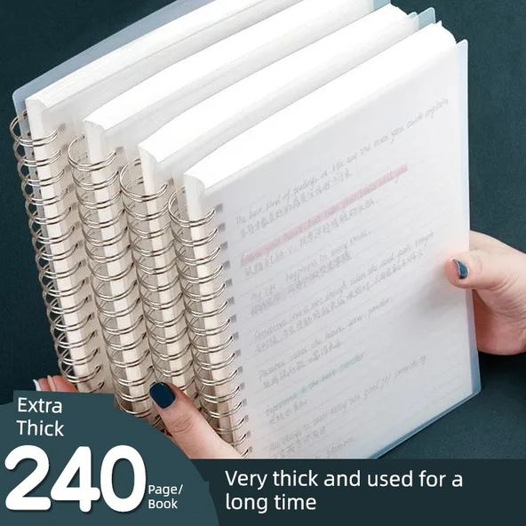 B5 Büyük Kalın Çizgili Defter - 3 Adet - 80 Yaprak - 160 Sayfa - 2