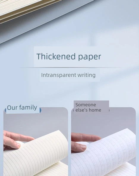 A6 Küçük Kalın Çizgili Defter - 5 Adet - 80 Yaprak - 160 Sayfa - Resim 11