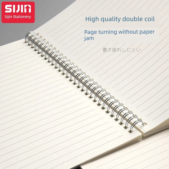 A6 Küçük Kalın Çizgili Defter - 5 Adet - 80 Yaprak - 160 Sayfa - Resim 6