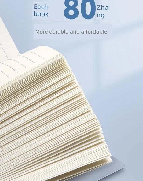 A6 Küçük Kalın Çizgili Defter - 5 Adet - 80 Yaprak - 160 Sayfa - Resim 10