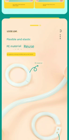 Sırt Kırtasiye Halkası - Plastik Karışık 15mm - 50 Adet - 10
