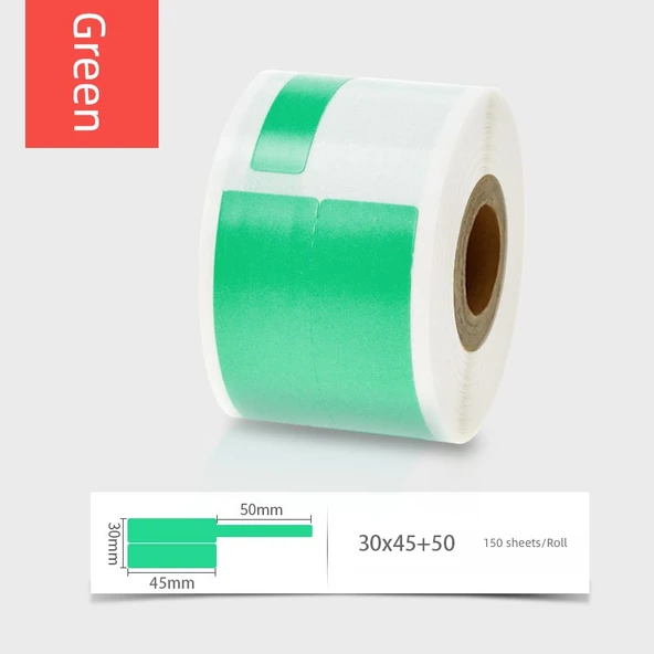 Evrensel Termal Transfer Etiket Kağıdı - Koyu Gri - 30x45+50mm - 150 Sayfa