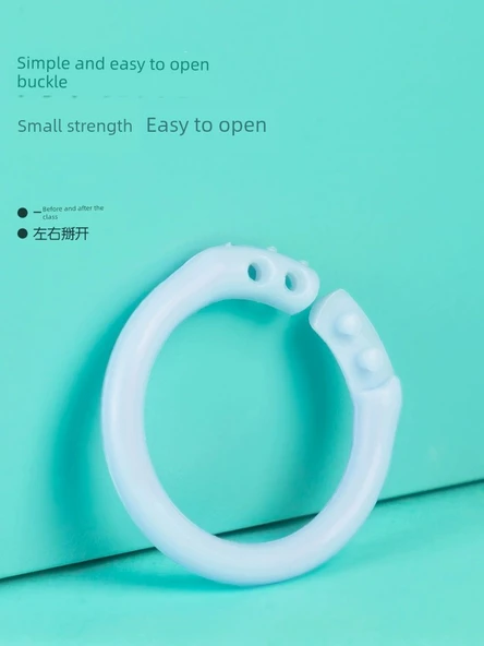 Sırt Kırtasiye Halkası - Plastik Karışık 22mm - 25 Adet - 4