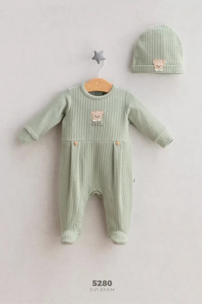 Lenaca Tongs Baby Teddy Bear Tulum 5280 Yeşil - 1