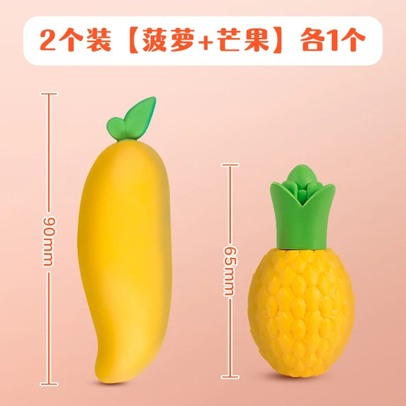 Meyve Silgiler - 2 Paket/Ananas 1 + Mango 1
