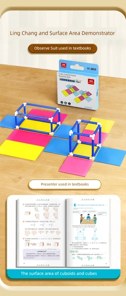 5. Sınıf Matematik Öğretim Araçları Seti - Pekin Normal Üniversitesi - 2 Parça - 12