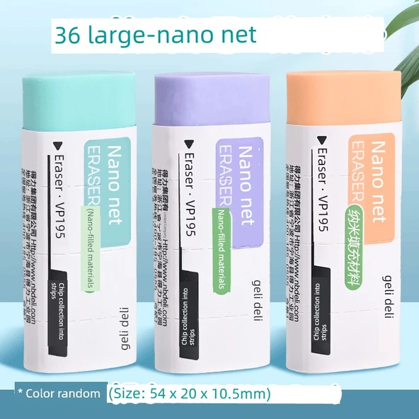 Deli Nano Net Silgi - Büyük 36 Adet - Kolay Silme - Az Atık