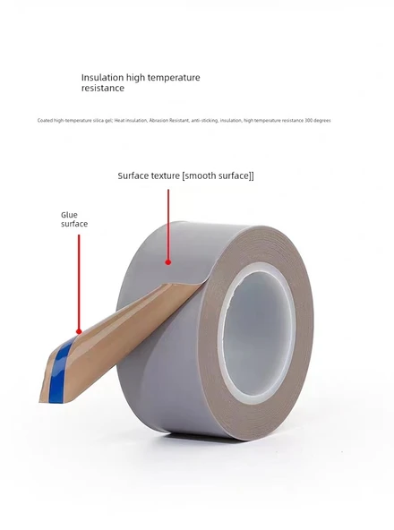 Teflon Yapıştırıcı Bant - 0.18mm Kalınlık - 13mm Genişlik - 10m Uzunluk - 8