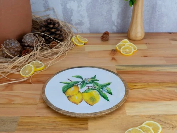 Kangura - Yuvarlak Tepsi Limon Küçük - Resim 6