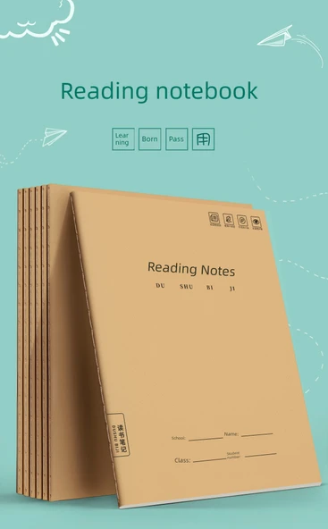 A5 Okuma Defteri - 40 Paket (Her Biri 80 Sayfa) - Resim 7