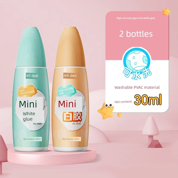 Deli Beyaz Yapıştırıcı - 60ml - Avantaj Paketi - 2 Şişe