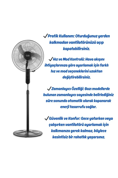 CVS DN 91032 KUMANDALI VANTİLATÖR - 3