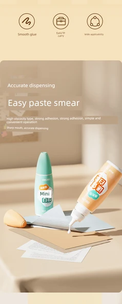 Deli Beyaz Yapıştırıcı - 30ml - Deneyim Paketi - Tek Şişe - Turuncu - 8
