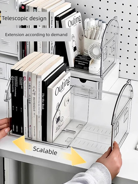 Çekilebilir Masaüstü Kitaplık - Çekilebilir Kitap Desteği - 4