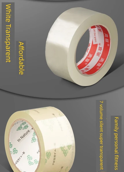 Şeffaf Paketleme Bandı 60mm x 100M - 5 Rulo - 10