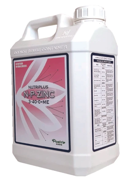 Nutrıplus N-p Zinc 3-40-0 Azot Fosforlu Çinko Içerikli Sıvı Gübre Çiçeklendirici 5 Litre