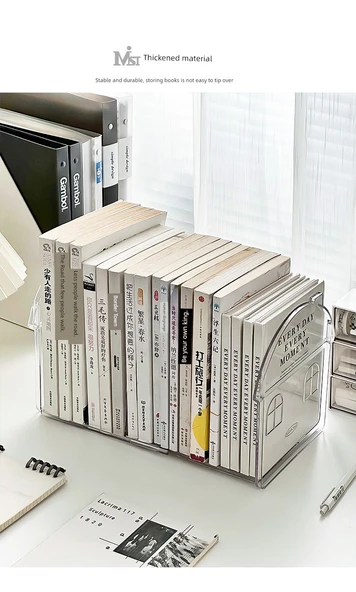 Çekilebilir Masaüstü Kitaplık - Kitap Desteği + Eğik Kalem Tutucu - 12