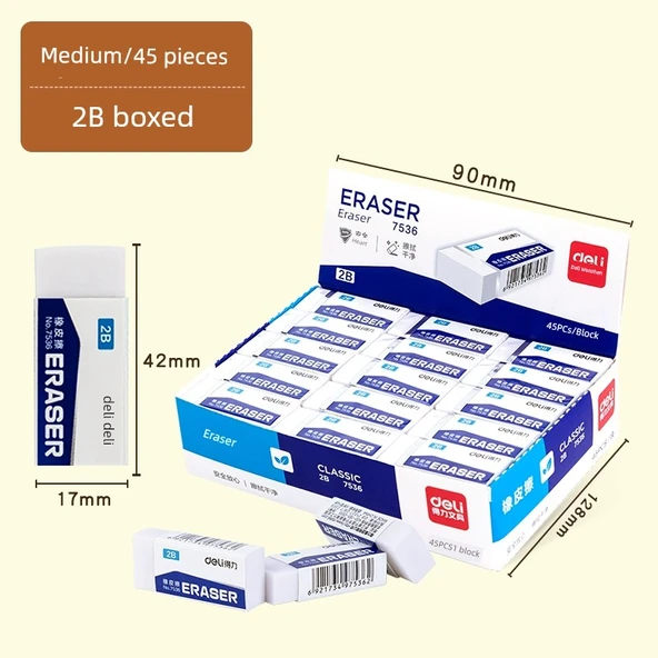 Silinebilir 2B Kalem - Bir Dönem Yeterli - 45 Adet - Orta Boy