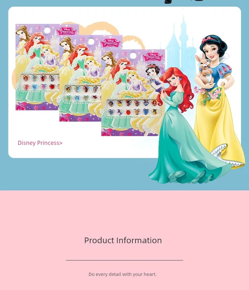 Prenses Sticker ve Küpe Seti - Rapunzel Küpe Yapıştır 2 Tekrar Etmez - 9