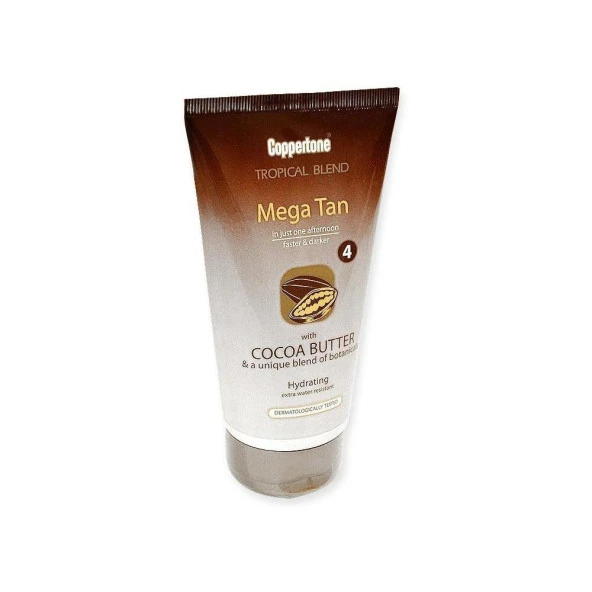 COPPERTONE MEGA TAN COCOA BUTTER HIZLI BRONZLAŞMA SPF4 150 ML