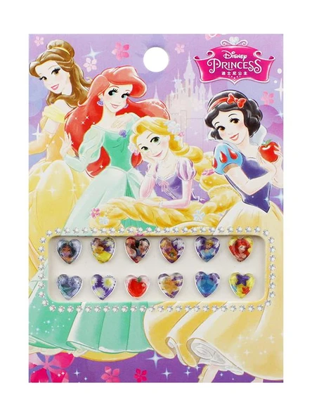 Prenses Sticker ve Küpe Seti - Disney Prenses Küpe 2 Tekrar Etmez - 3
