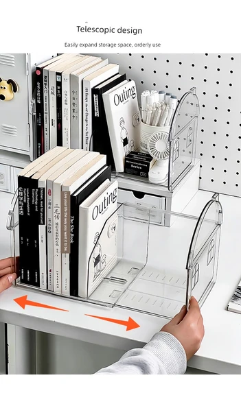 Çekilebilir Masaüstü Kitaplık - Çekilebilir Kitap Desteği - 9