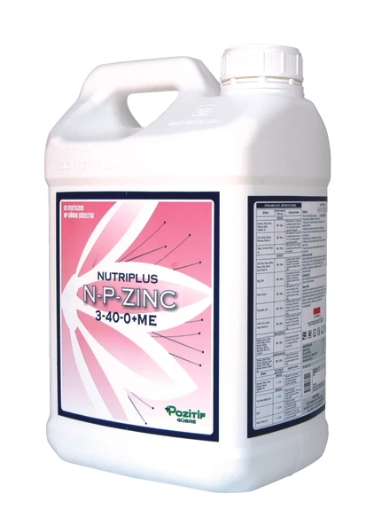 Nutrıplus N-p Zinc 3-40-0 Azot Fosforlu Çinko Içerikli Sıvı Gübre Çiçeklendirici 10 Litre