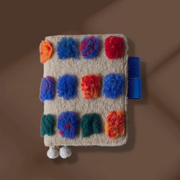 Retro Seyahat Kareli Defter - Elapsed Blues - Çizgili Sayfa - A6