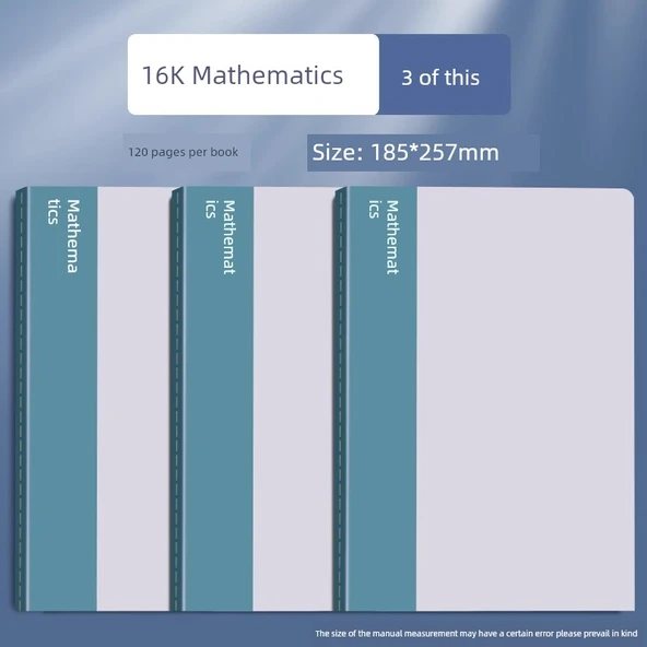 16K Konulu Defter - Matematik 3 Paket