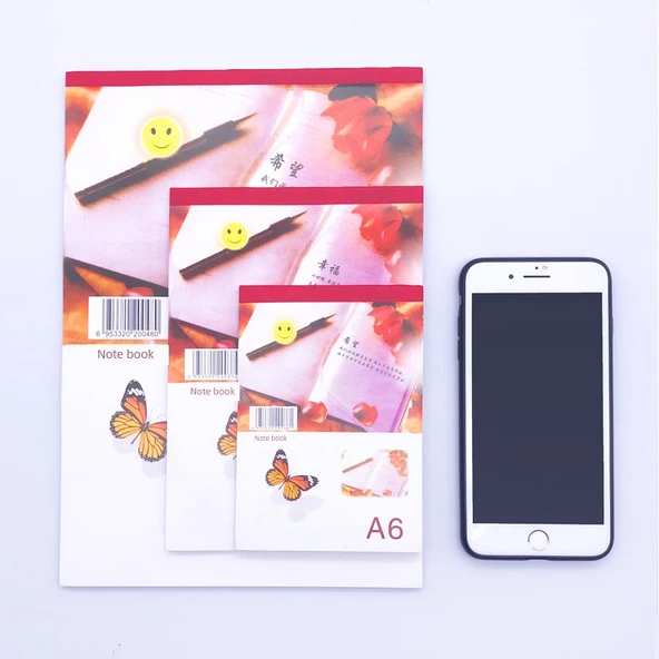 Beyaz Kağıt Not Defteri - A5 Orta Boy - 10 Paket - Resim 3