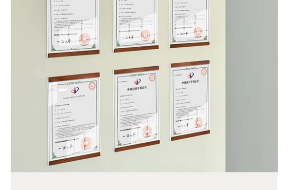 A4 Sertifika Kapağı Çerçevesi - Alüminyum Alaşım - Altın - Yatay - Tek Katmanlı - Resim 11