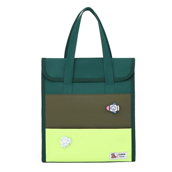 Oxford Kumaş El Çantası - Beyaz (Minimalist) - 6