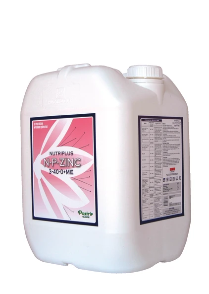 Nutrıplus N-p Zinc 3-40-0 Azot Fosforlu Çinko Içerikli Sıvı Gübre Çiçeklendirici 20 Litre