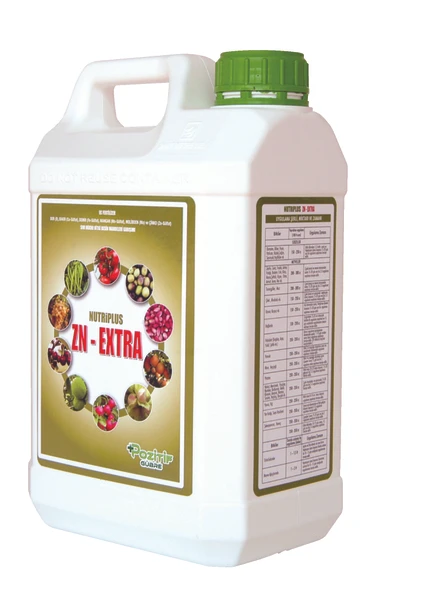 Zn-extra Çinkolu Demirli Bakırlı Borlu Manganlı Molibdenli Sıvı Gübre 5 Litre