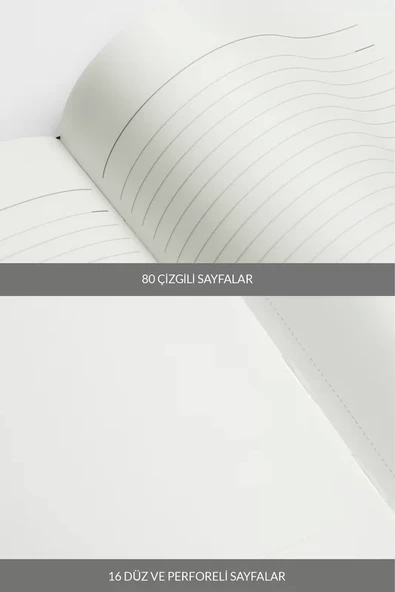 LATON VİİLEA A5 PREMİUM TERMO DERİ YUMUŞAK KAPAK PVC A5 KAYDIRICI ÇANTA,PVC A6 YAPIŞTIRICI CEP DEFTER 14x21cm 96 SAYFA KAHVERE - 4