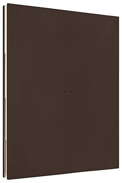 LATON KOPPİ B5 TARİHSİZ PLANLAYICI TOPLANTI ORGANİZATÖRÜ TERMO DERİ YUMUŞAK KAPAK DEFTER 18x23cm 128 YAPRAK KOYU KAHVERENGİ