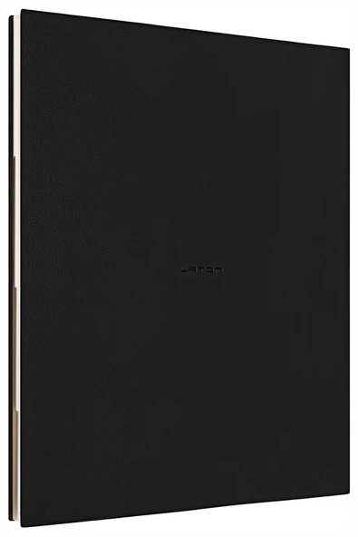 LATON KOPPİ B5 TARİHSİZ PLANLAYICI TOPLANTI ORGANİZATÖRÜ TERMO DERİ YUMUŞAK KAPAK DEFTER 18x23cm 128 YAPRAK SİYAH