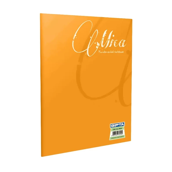 GIPTA MİCA PLASTİK KAPAK DEFTER A4 DÜZ 60 YAPRAK (1706)