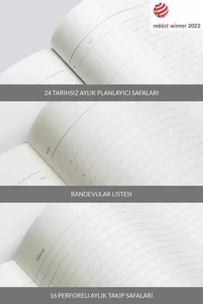 LATON KOPPİ B5 TARİHSİZ PLANLAYICI TOPLANTI ORGANİZATÖRÜ TERMO DERİ YUMUŞAK KAPAK DEFTER 18x23cm 128 YAPRAK KOYU KAHVERENGİ - 4